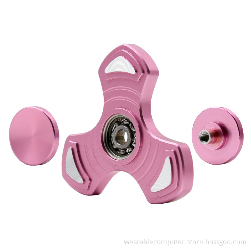 High quality fidget hand spinner metal fidget tri spinner anti stress finger gyro toys